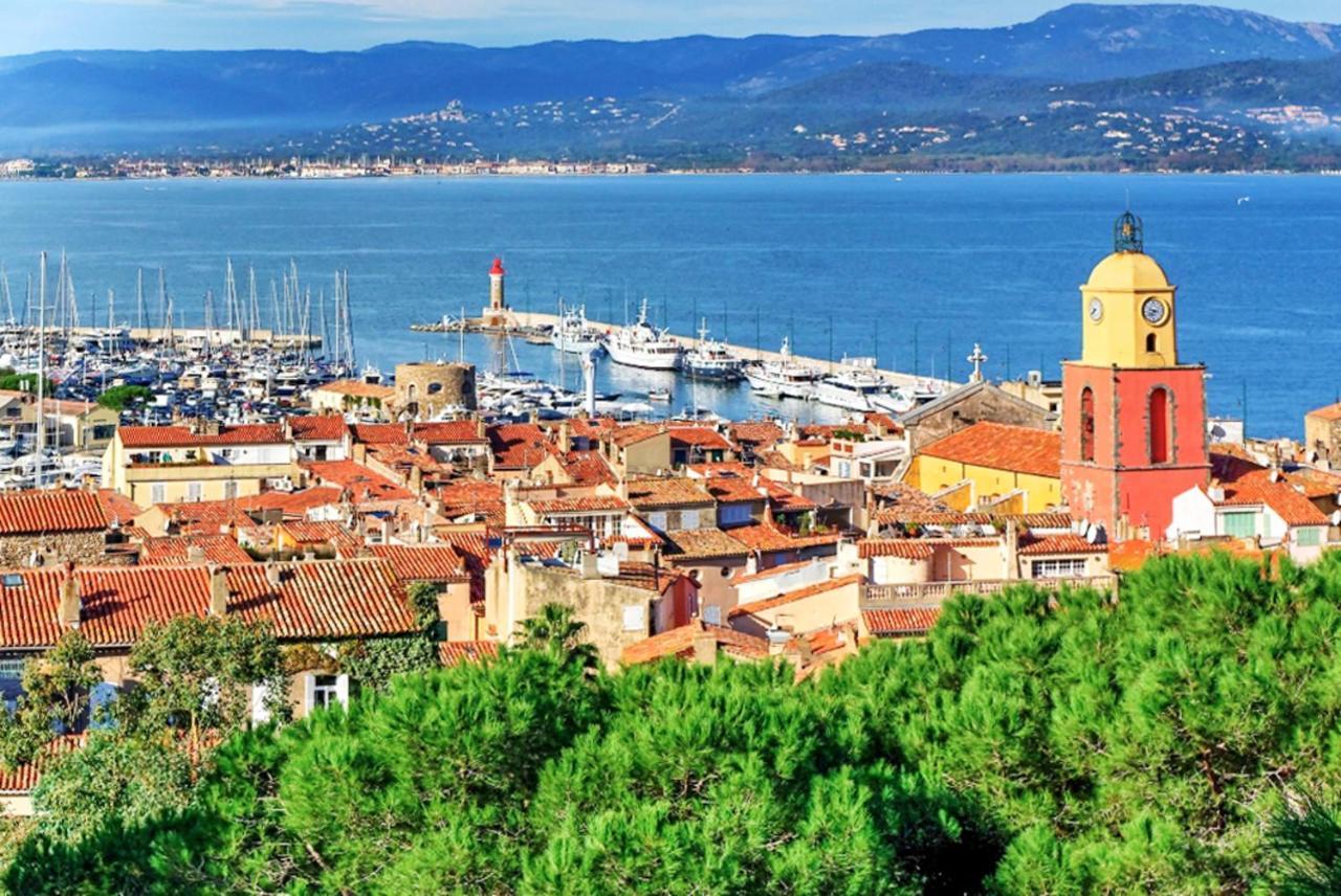 Maison Charmante A Cogolin Avec Vue Sur La Mer Et Piscine エクステリア 写真